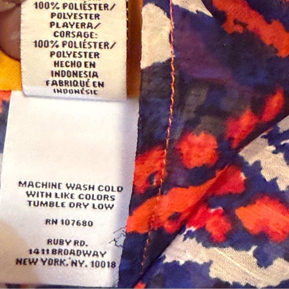 Ruby Rd. Multicolor Abstract Top - Picture 3 of 12
